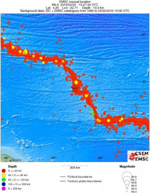 wide historical seismicity