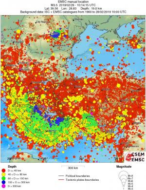 wide historical seismicity
