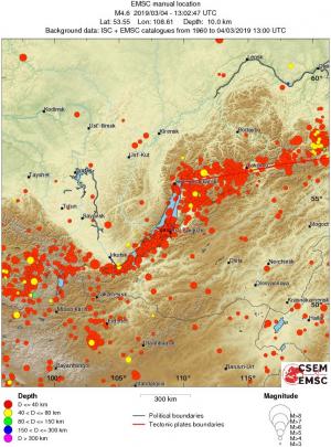 wide historical seismicity