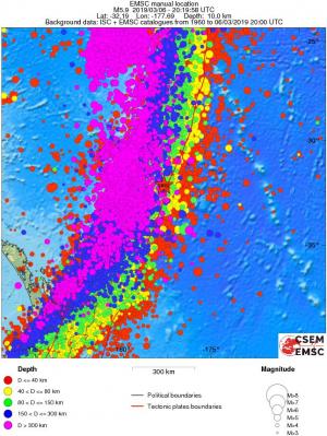 wide historical seismicity