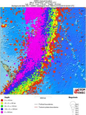 wide historical seismicity