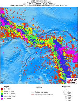 wide historical seismicity