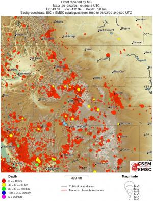 wide historical seismicity