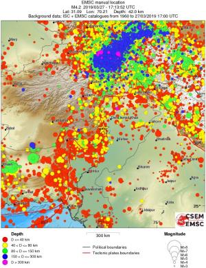 wide historical seismicity