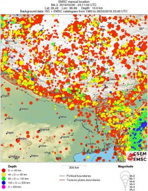 wide historical seismicity