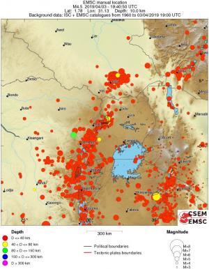 wide historical seismicity
