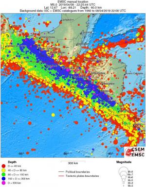 wide historical seismicity