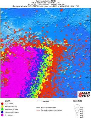 wide historical seismicity