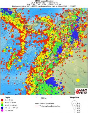 wide historical seismicity