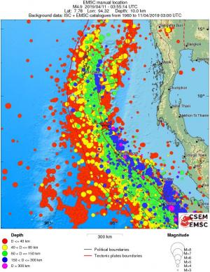 wide historical seismicity