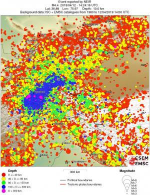 wide historical seismicity