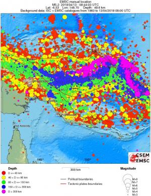 wide historical seismicity