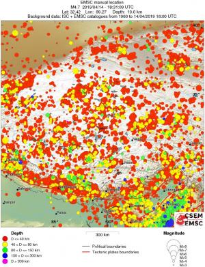 wide historical seismicity