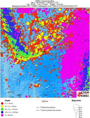 wide historical seismicity