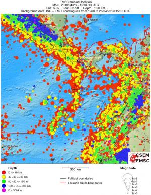 wide historical seismicity