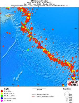 wide historical seismicity