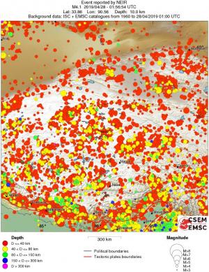 wide historical seismicity