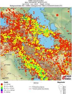 wide historical seismicity