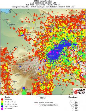 wide historical seismicity