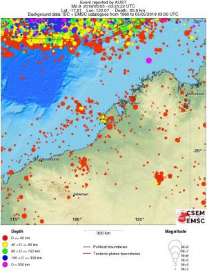 wide historical seismicity
