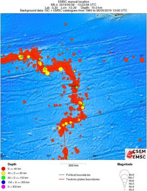 wide historical seismicity