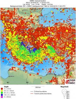 wide historical seismicity
