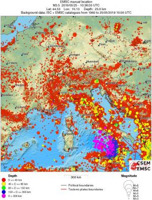 wide historical seismicity