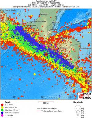 wide historical seismicity
