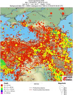 wide historical seismicity