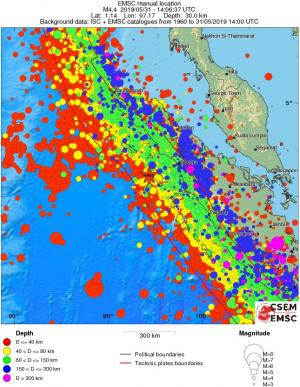 wide historical seismicity