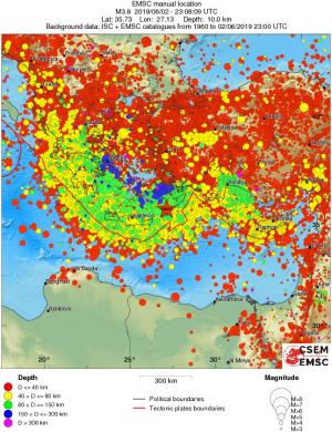 wide historical seismicity