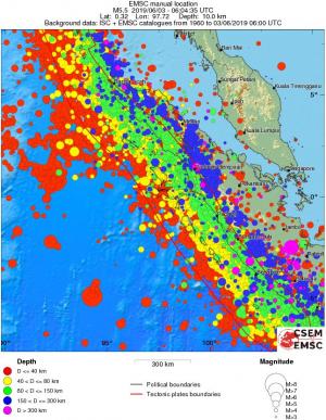 wide historical seismicity