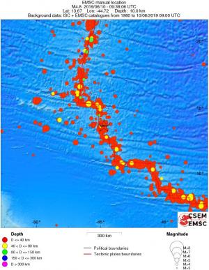 wide historical seismicity