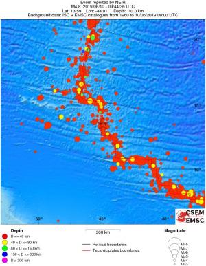 wide historical seismicity
