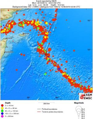 wide historical seismicity