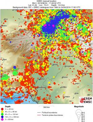 wide historical seismicity