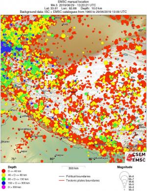 wide historical seismicity