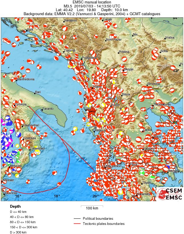 Regional moment Tensor