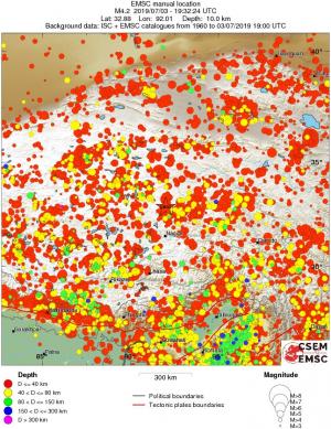 wide historical seismicity
