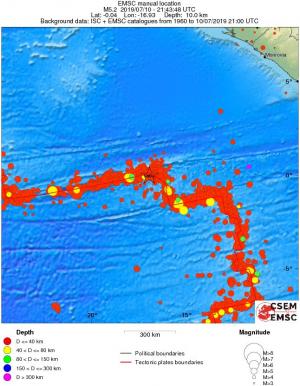 wide historical seismicity