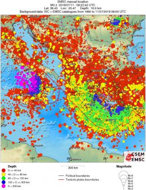 wide historical seismicity