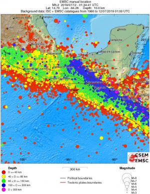wide historical seismicity
