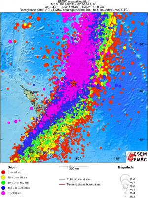 wide historical seismicity