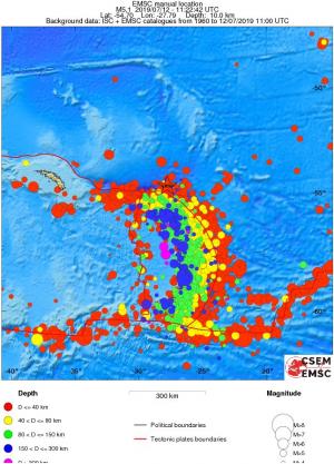 wide historical seismicity