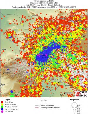 wide historical seismicity