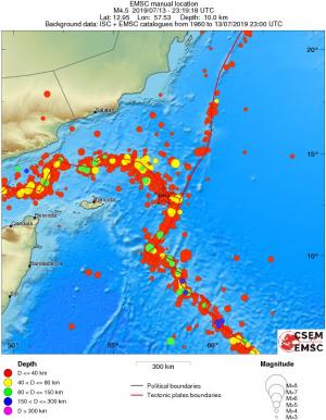 wide historical seismicity