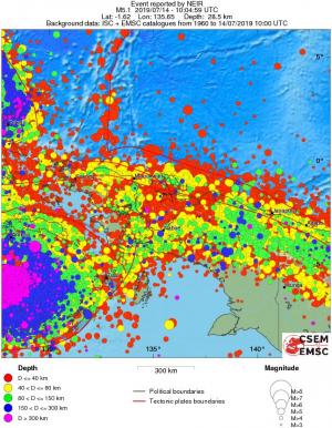 wide historical seismicity