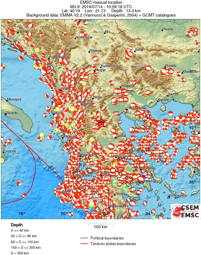 Regional moment Tensor