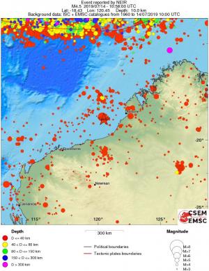 wide historical seismicity