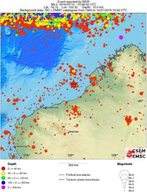 wide historical seismicity